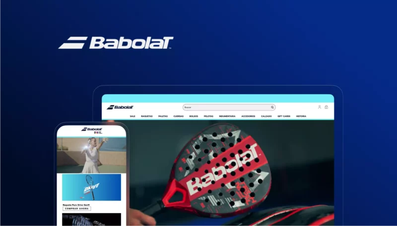 Babolat, case de Tiendanube Evolución