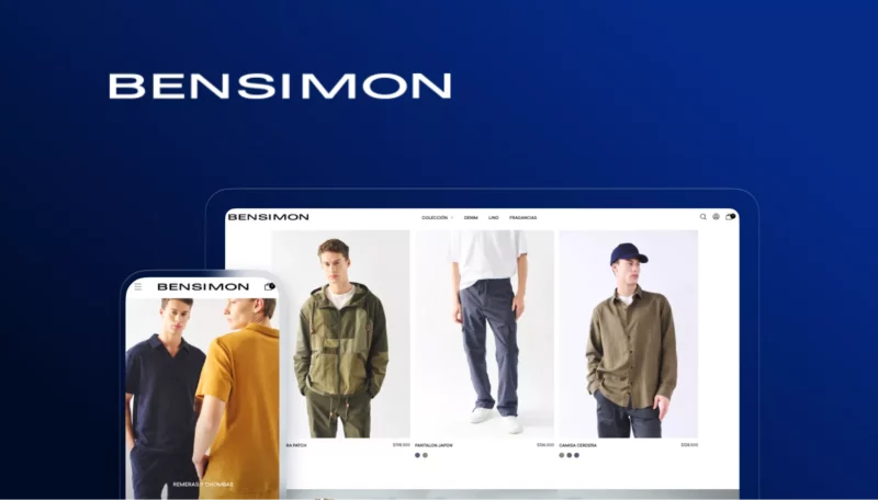 Bensimon, case de Tiendanube Evolución