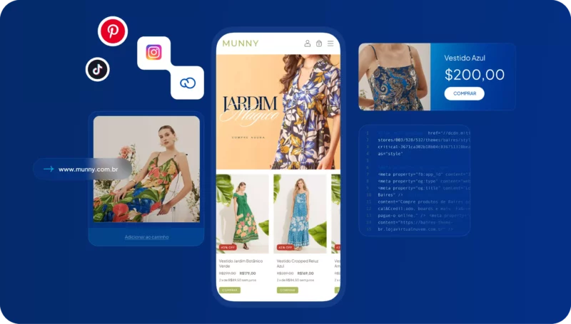 Quem vende nas redes sociais escolhe a Nuvemshop