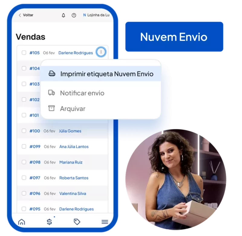 Emissão de etiquetas integrada às suas vendas