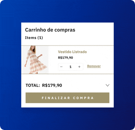 GIF de brinde no checkout