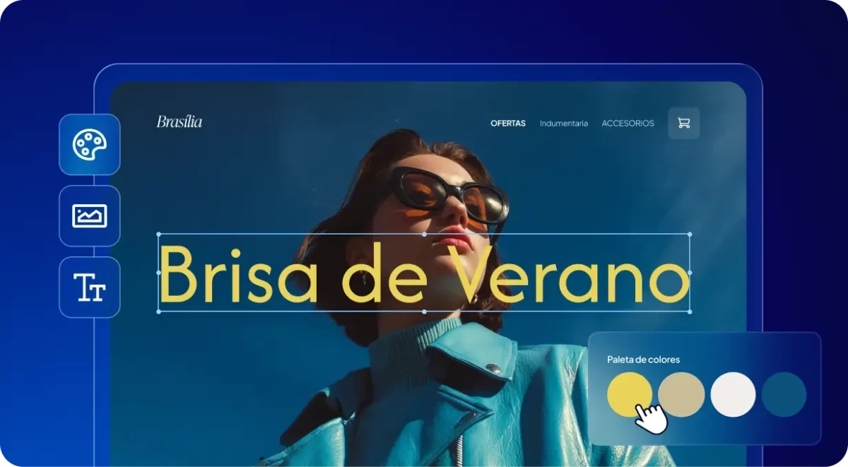 Colores, tipografía y logo