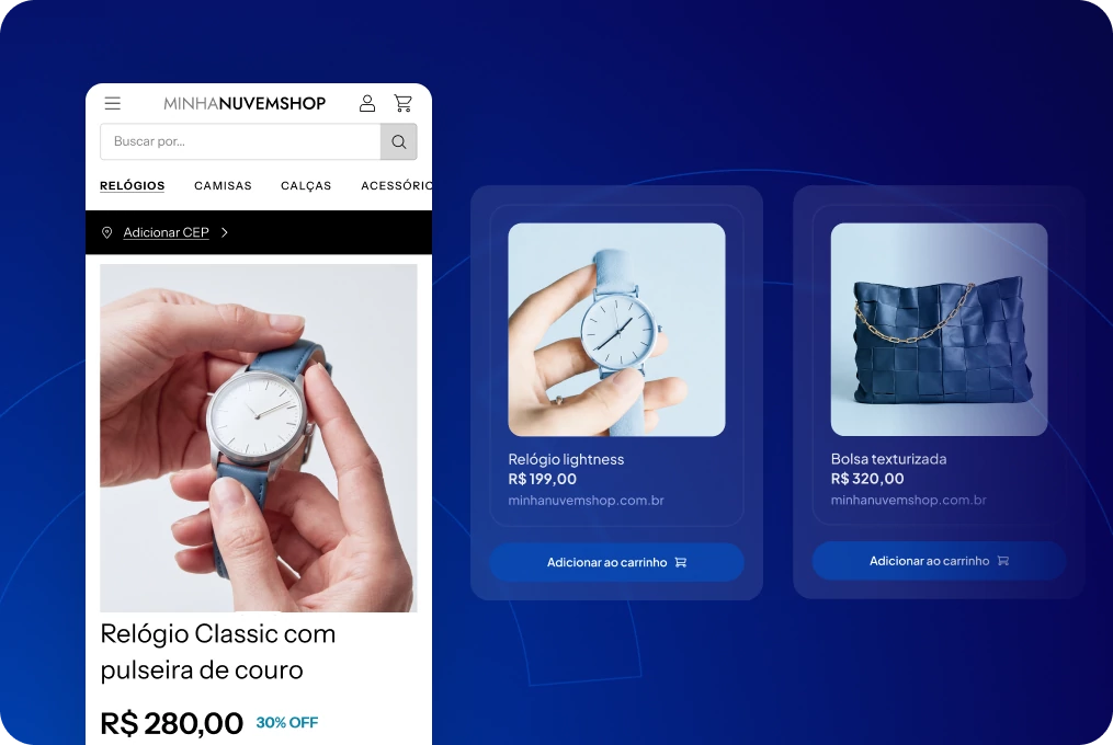 Abra sua loja já com produtos