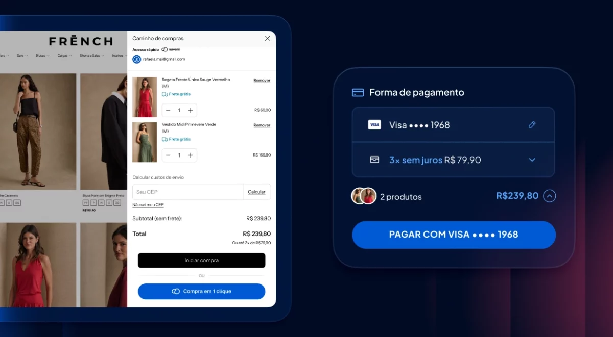 Novo Checkout Acelerado, mais leve e rápido