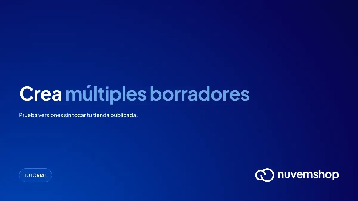 Crea varios borradores