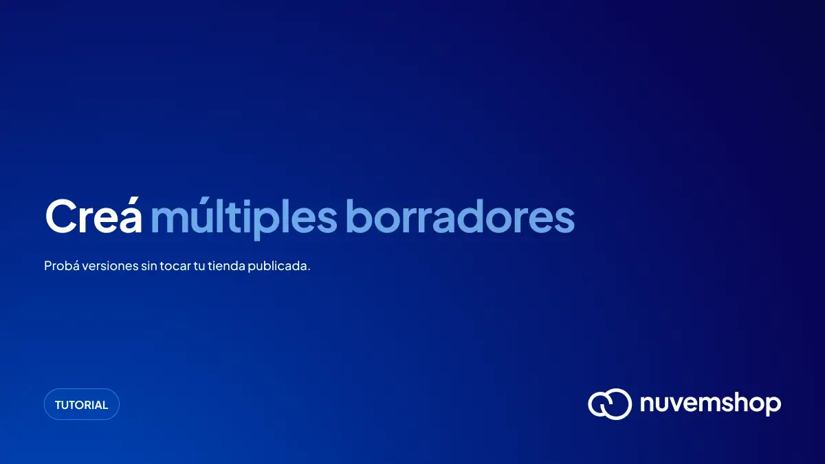 Creá varios borradores